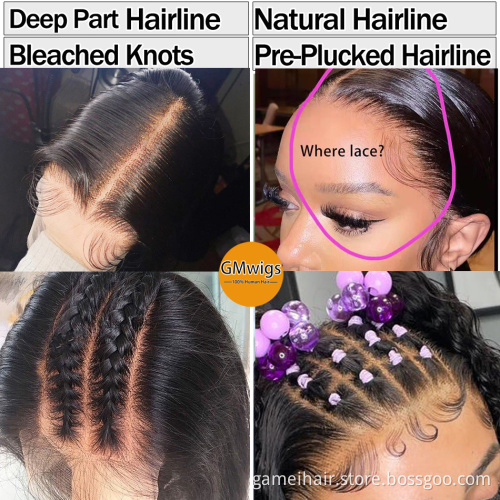 2021 wholesale frontal custom wigs 100%  Body Wave 5*5 13*4"  transparent Lace brazilian human hair lace front human hair wigs